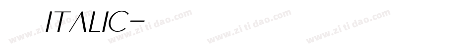 华文 italic字体转换